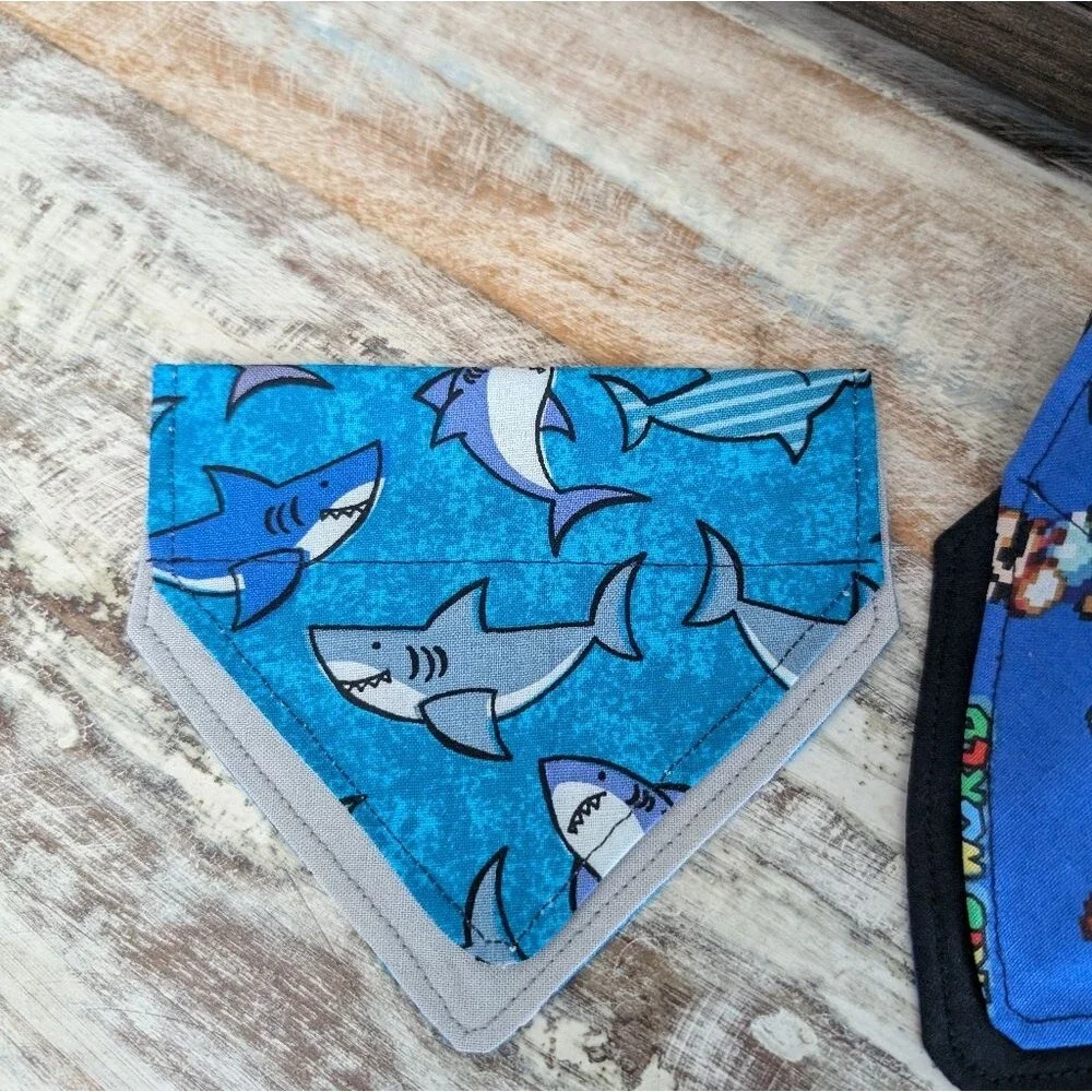 Hand Crafted Over the Collar Dog/Cat Bandana Set of 3 Size XS